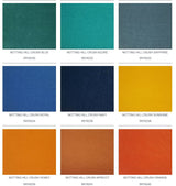 Grid of Notting Hill Crush paint swatches in various colours