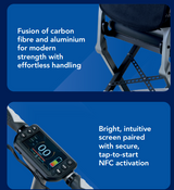 Drive Aerocarbon Fusion Ultra lightweight Carbon Fibre Compact Folding Mobility Scooter Only 14.5kg