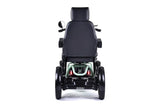 Black electric scooter on a white background