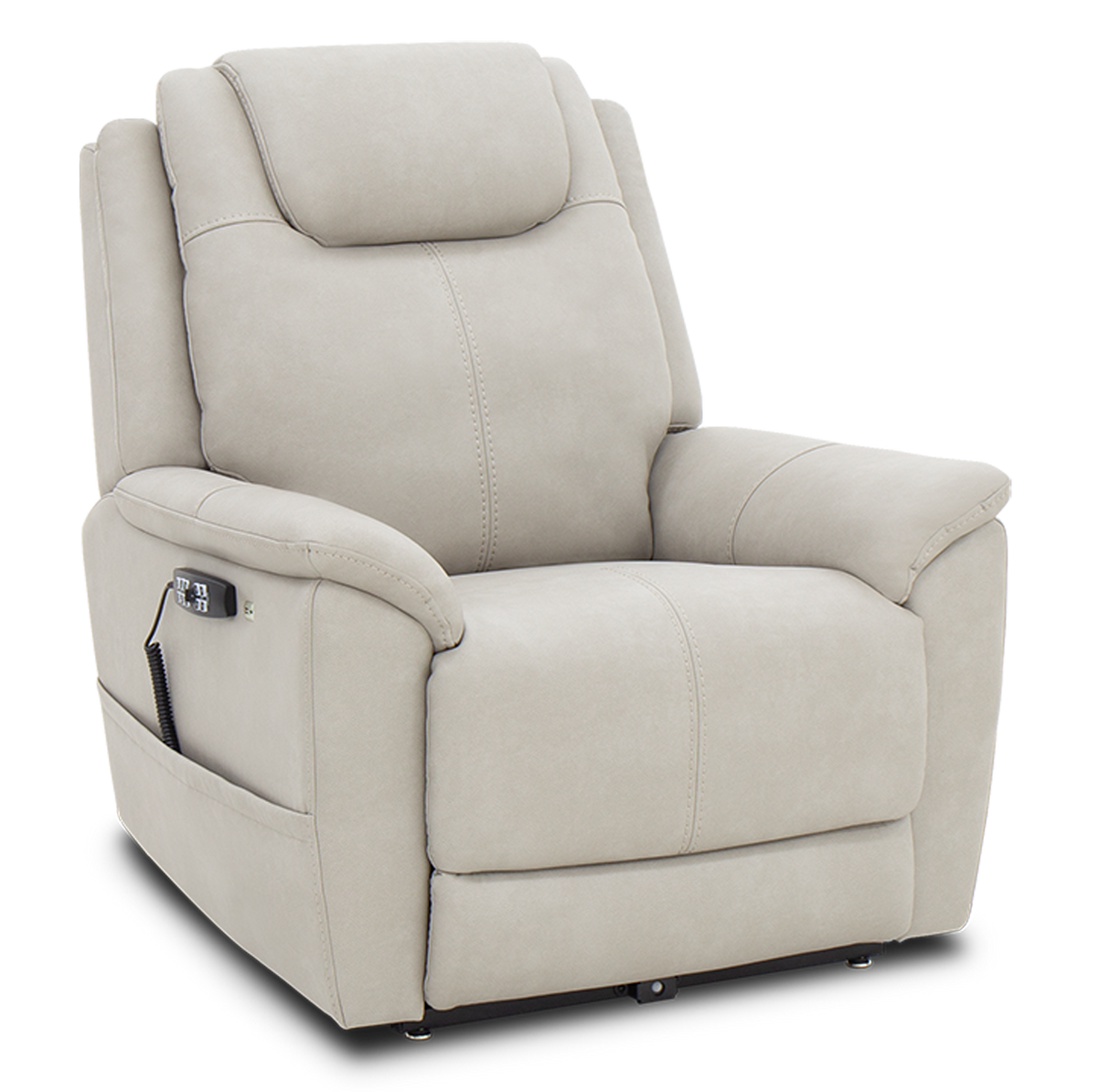 Beige recliner chair