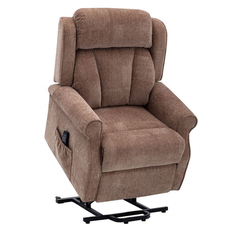 Alabama rise and recline chair - Dual motor-Brown