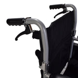 Lightweight folding self propel wheelchair 8.5kg with lapbelt handbrakes ECSP04
