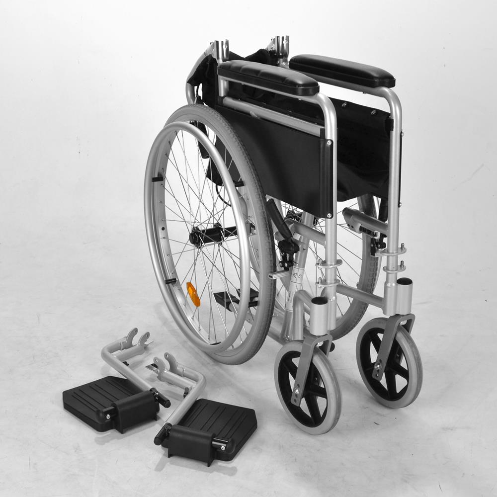 Lightweight folding self propel wheelchair 8.5kg with lapbelt handbrakes ECSP04