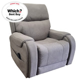 Atlas Fabric Rise Recliner Chair head and lumbar support and wireless charging