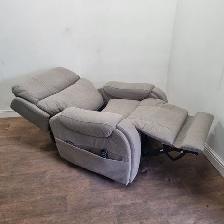 Atlas Fabric Rise Recliner Chair head and lumbar support and wireless charging