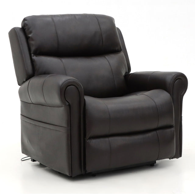 Heavy Duty Bariatric Rise and Recliner Chair - up to 35 Stone Extra Wide Seat-Brown-24"  Ex Demo