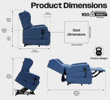 Barrowfield riser recliner chair, wipe clean, removeable arms, easy to move