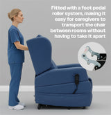Barrowfield riser recliner chair, wipe clean, removeable arms, easy to move
