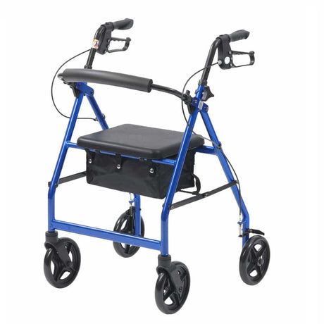 Lightweight Rollator with Seat and Bag - Only 5.8kg - Blue