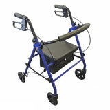Lightweight rollator walker 4 wheel walking mobility frame 5 Colours - 6kg