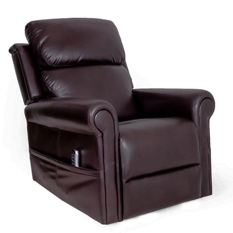 Highfield 4 motor leather riser recliner chair -Brown
