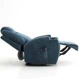 Burlington fabric dual motor riser recliner chair - Blue - Ex Demo