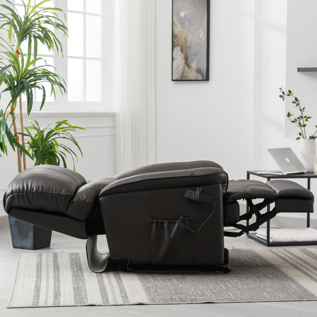 Canterbury dual motor riser recliner chair - Brown