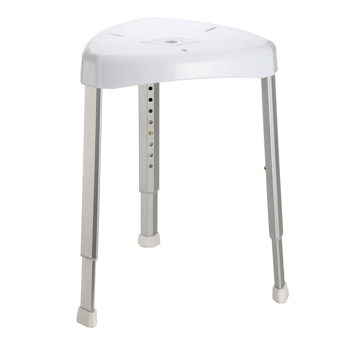 Adjustable height heavy duty bath shower stool