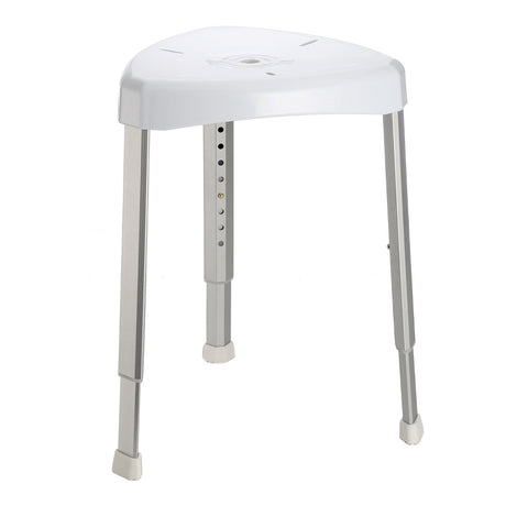 Adjustable height heavy duty bath shower stool