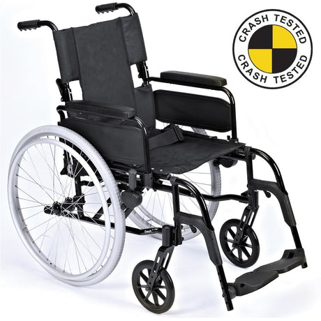 Crash tested wheelchair-Self propelled 18" seat width
