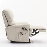 Canterbury dual motor riser recliner chair - Cream