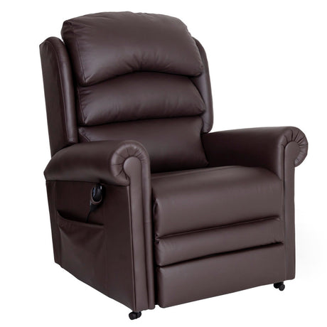 Cullingworth Waterfall Back dark chocolate brown leather demo