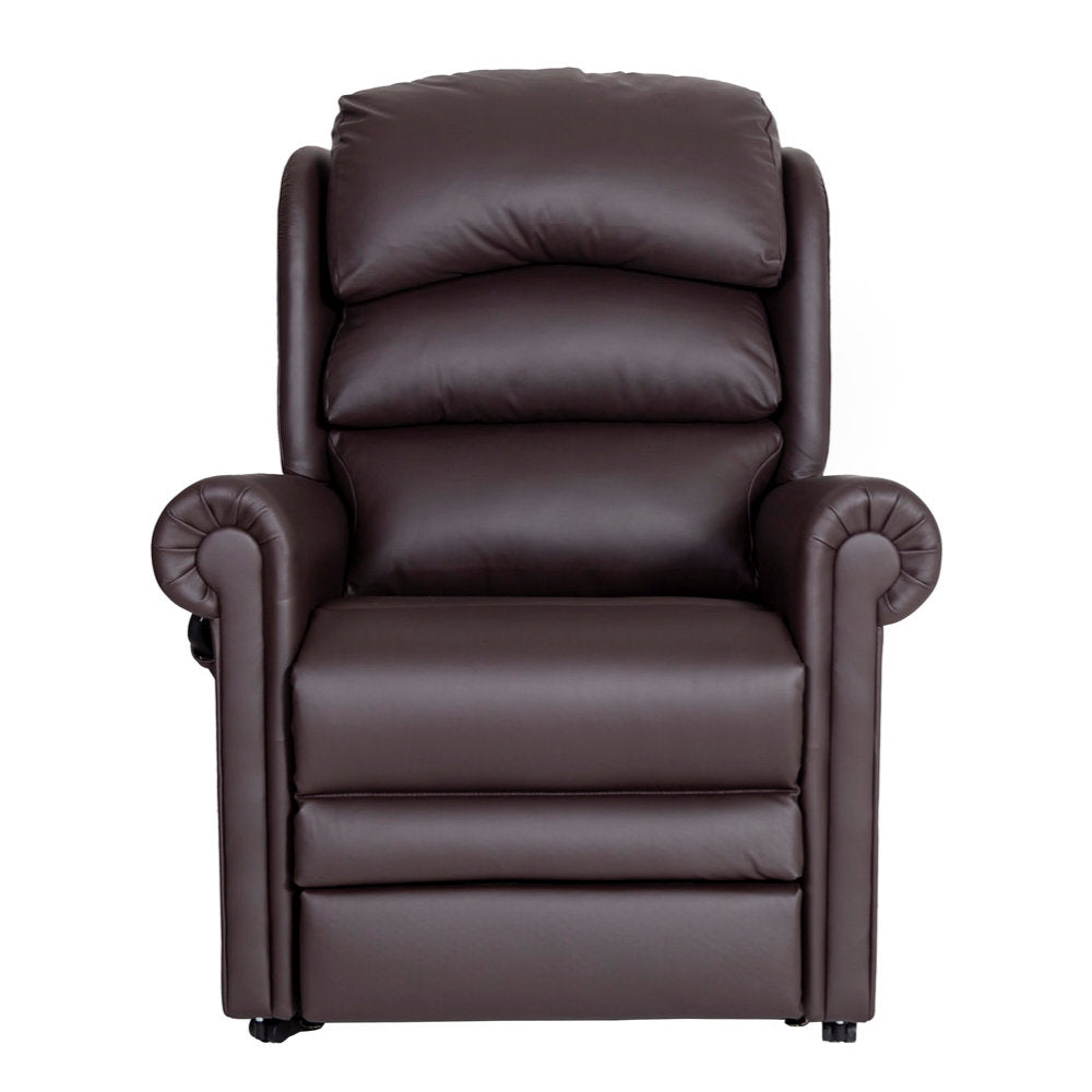 Cullingworth Waterfall Back dark chocolate brown leather demo