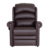 Cullingworth Waterfall Back dark chocolate brown leather demo