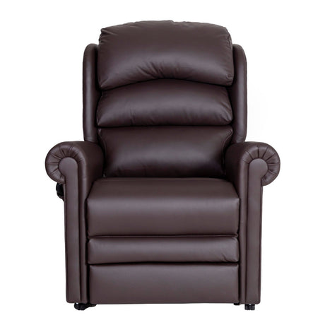 Cullingworth Waterfall Back dark chocolate brown leather demo