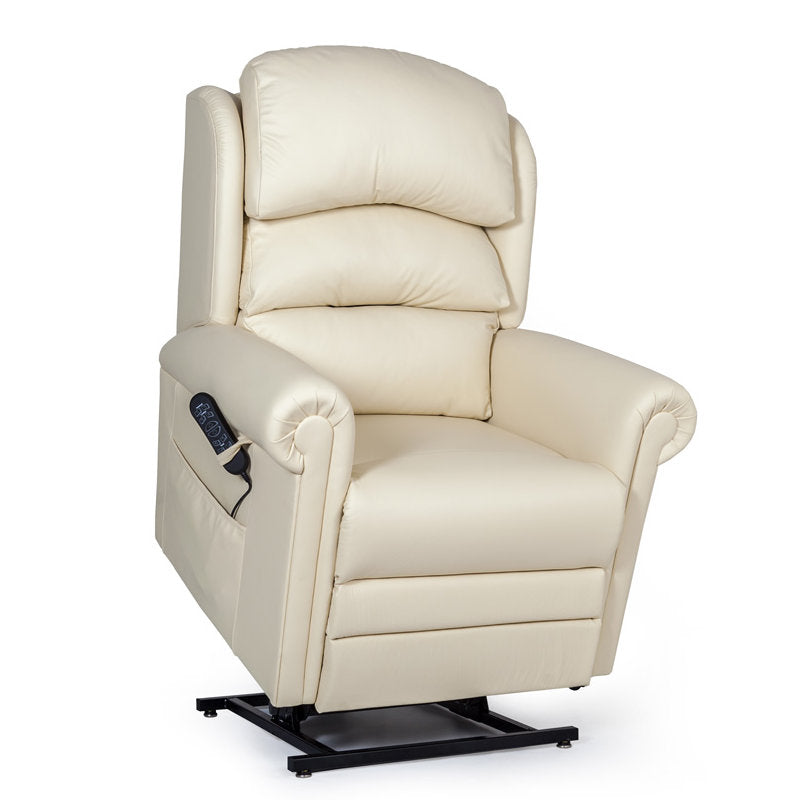 Cullingworth Waterfall Backrest Cream leather - Ex Demo