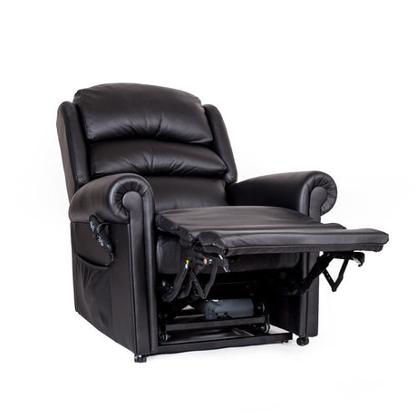 Cullingworth Waterfall Backrest Black leather - Ex Demo