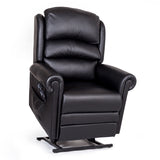 Cullingworth Waterfall Backrest Black leather - Ex Demo