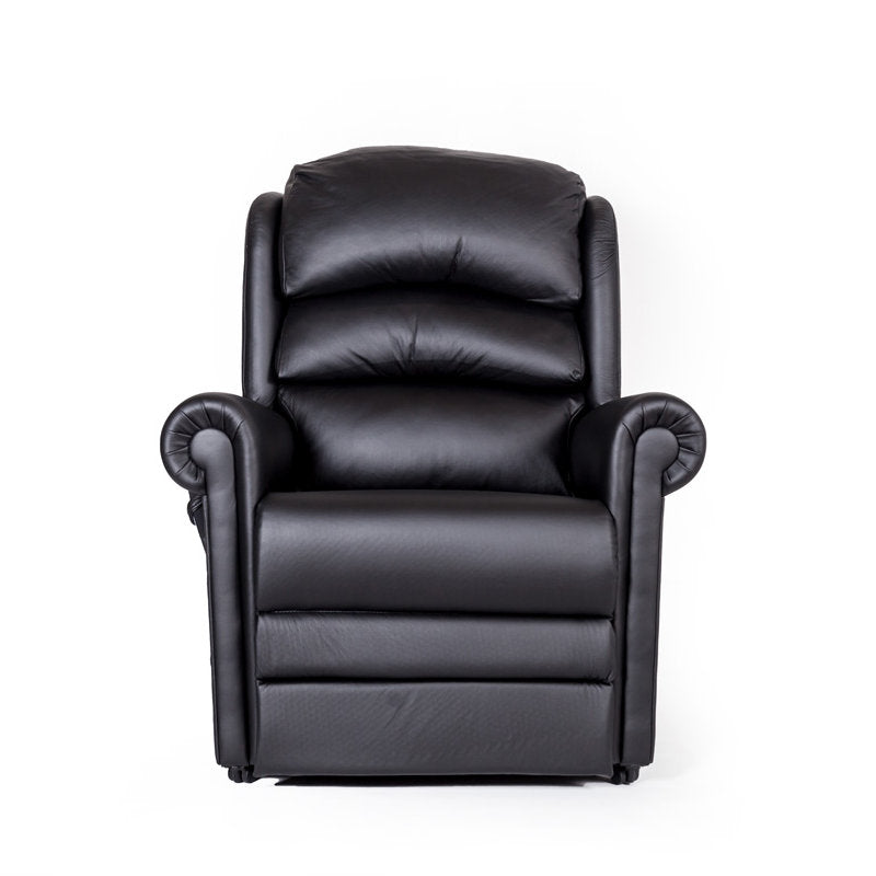 Cullingworth Waterfall Backrest Black leather - Ex Demo