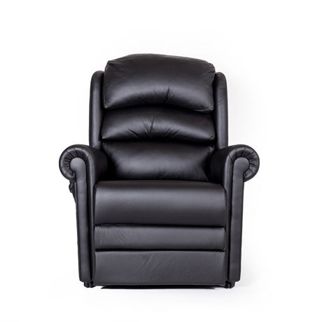 Cullingworth Waterfall Backrest Black leather - Ex Demo