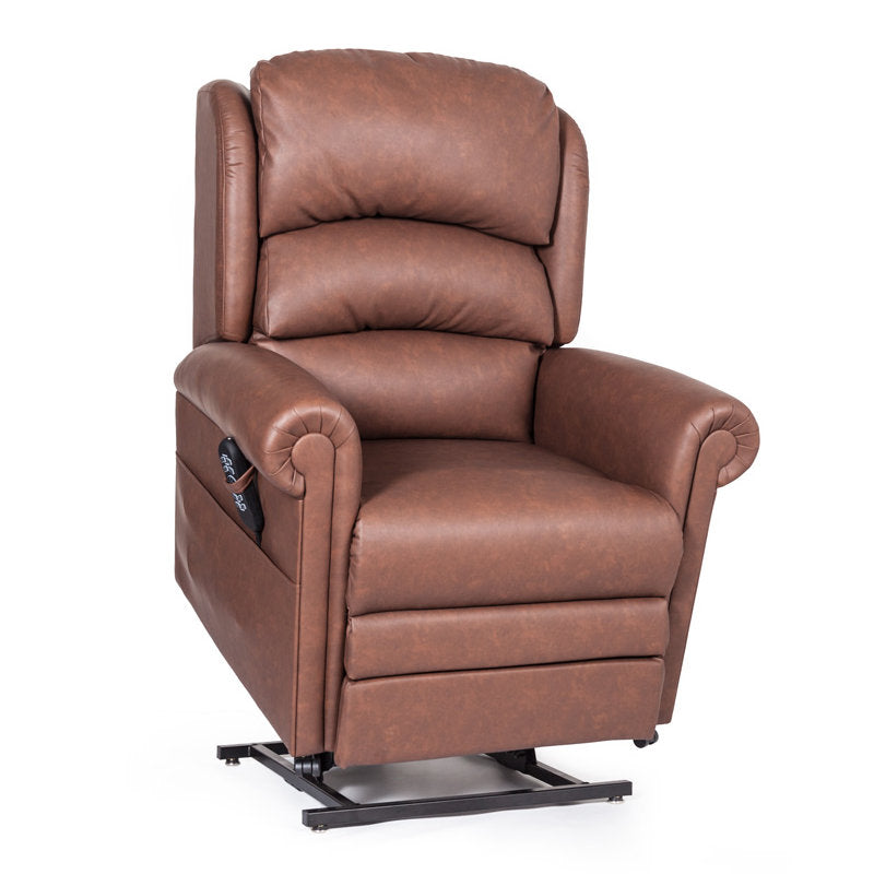 Cullingworth Waterfall Back Tan faux leather Demo