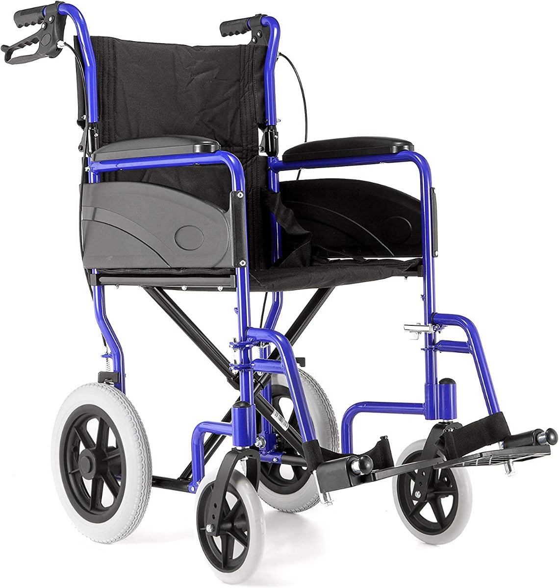 Dash Express Attendant controlled wheelchair blue