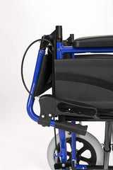 Dash Express Attendant controlled wheelchair blue