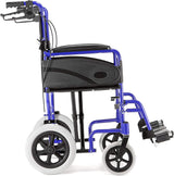 Dash Express Attendant controlled wheelchair blue