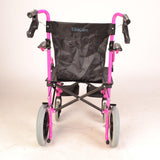 Deluxe Pink Wheelchair in a bag with handbrakes