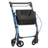 Indoor rollator walking frame trolley with tray - Folded