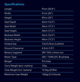 AeroCarbon Electric Wheelchair – Ultra-Lightweight Carbon Fibre Powerchair  - Only 12kg - Optional carer controls