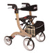 Drive Devilbiss Nitro rollator deluxe wheeled walking frame-Champagne-Medium