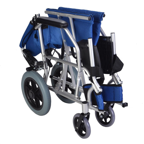 Lightweight Folding Compact Wheelchair - Folded