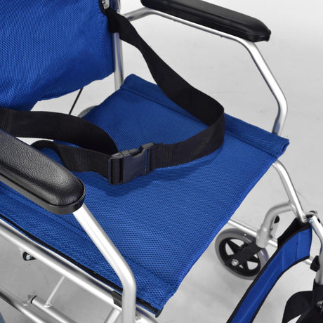 Lightweight Folding Compact Wheelchair - Seatbelt