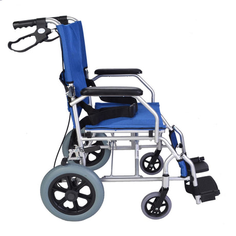 Lightweight Folding Compact Wheelchair - Side View