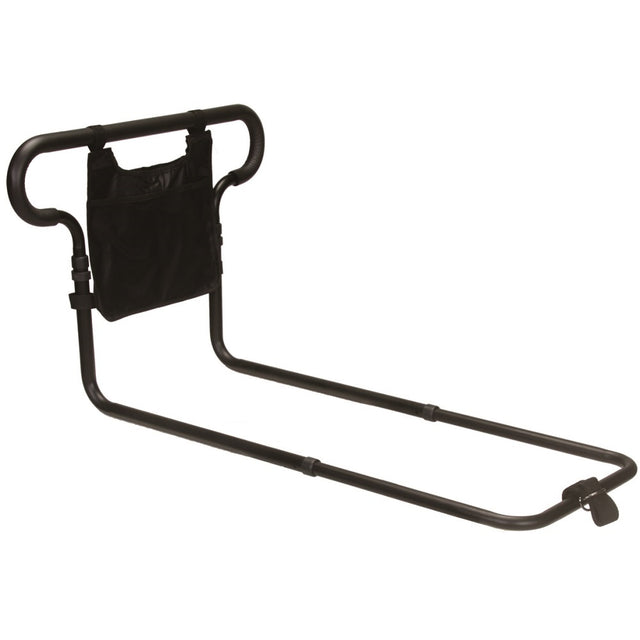 Looped bed rail with pocket