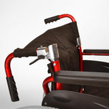 Lightweight Self Propel Wheelchair Red - Half Reclining Mechanism