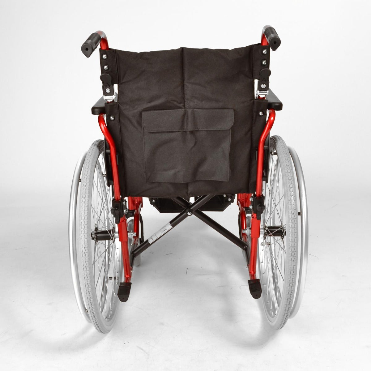 Lightweight Self Propel Wheelchair Red - Rear View