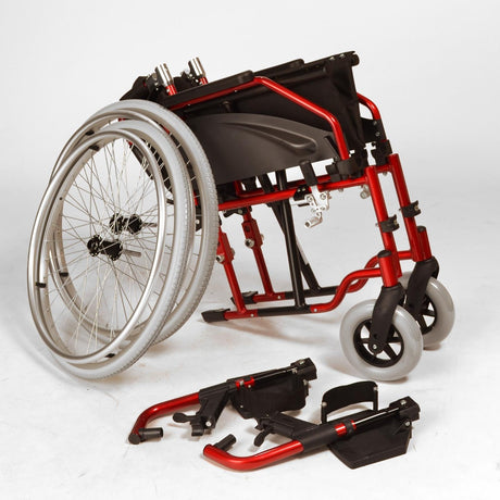 Lightweight Self Propel Wheelchair Red - Wheels Off