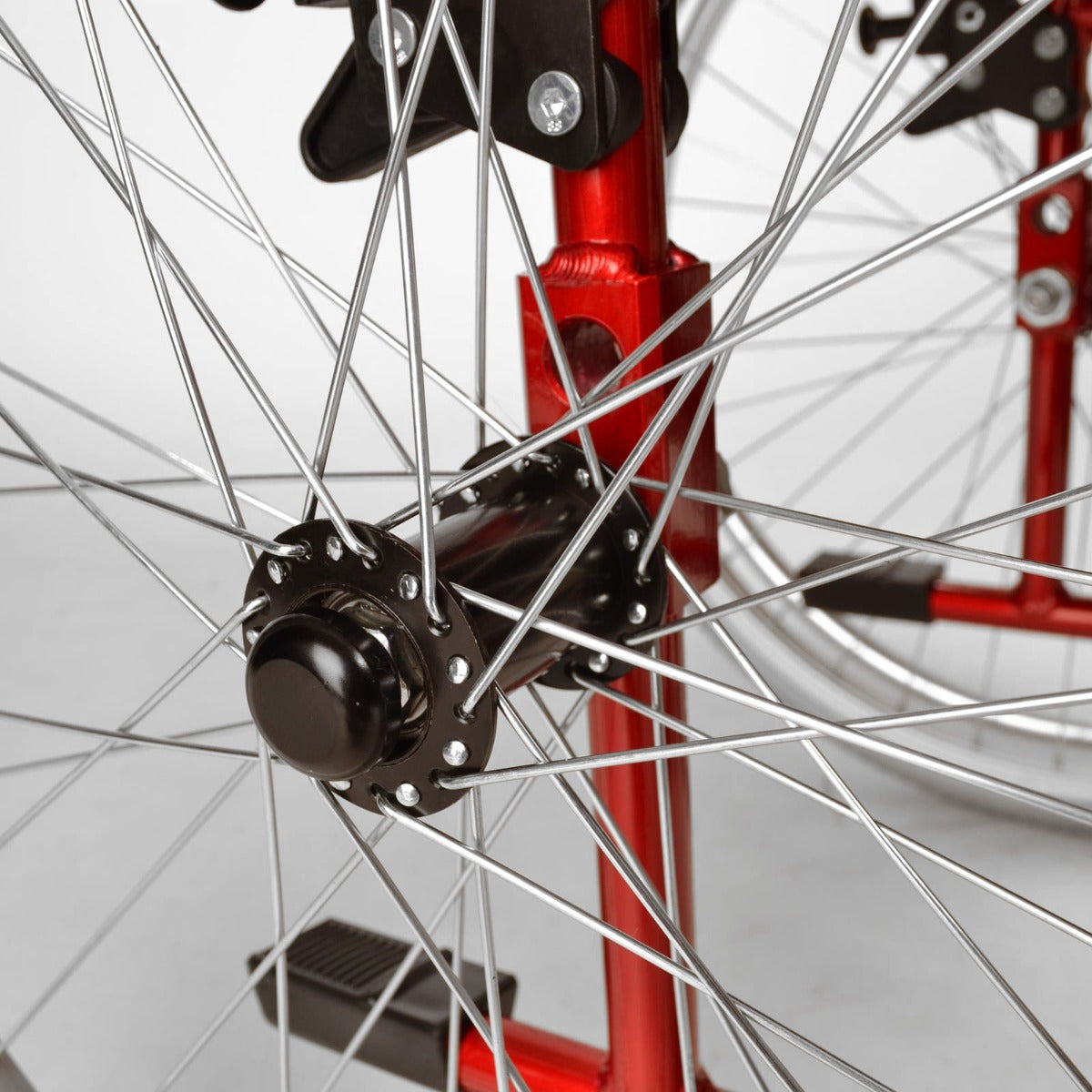 Lightweight Self Propel Wheelchair Red - Wheel Frames
