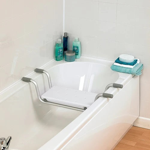 Suspended bath bench