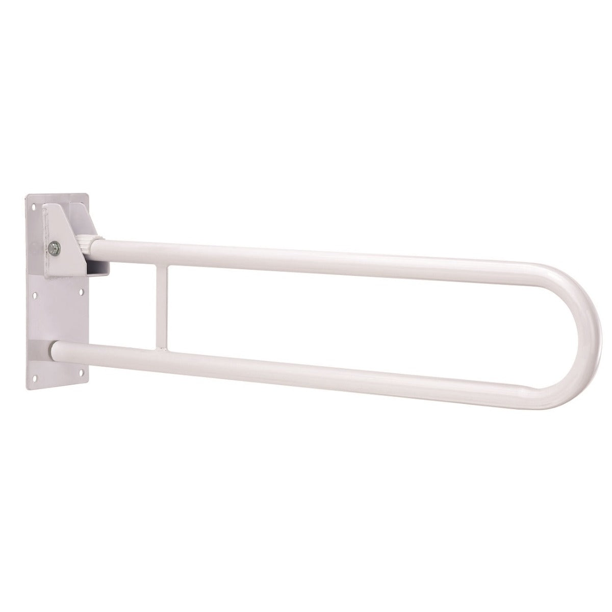 Folding drop down toilet bathtroom safety rail 