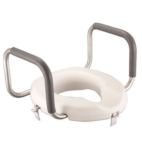 2 in 1 Raised Toilet Seat with Removable Arms 5" High