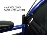 Lightweight Folding Wheelchair - Half Folding Back Mechanism
